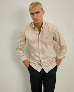 Camisa de riscas slim fit|LION OF PORCHES Clearance