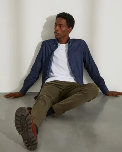 Camisa denim slim fit|LION OF PORCHES Fashion