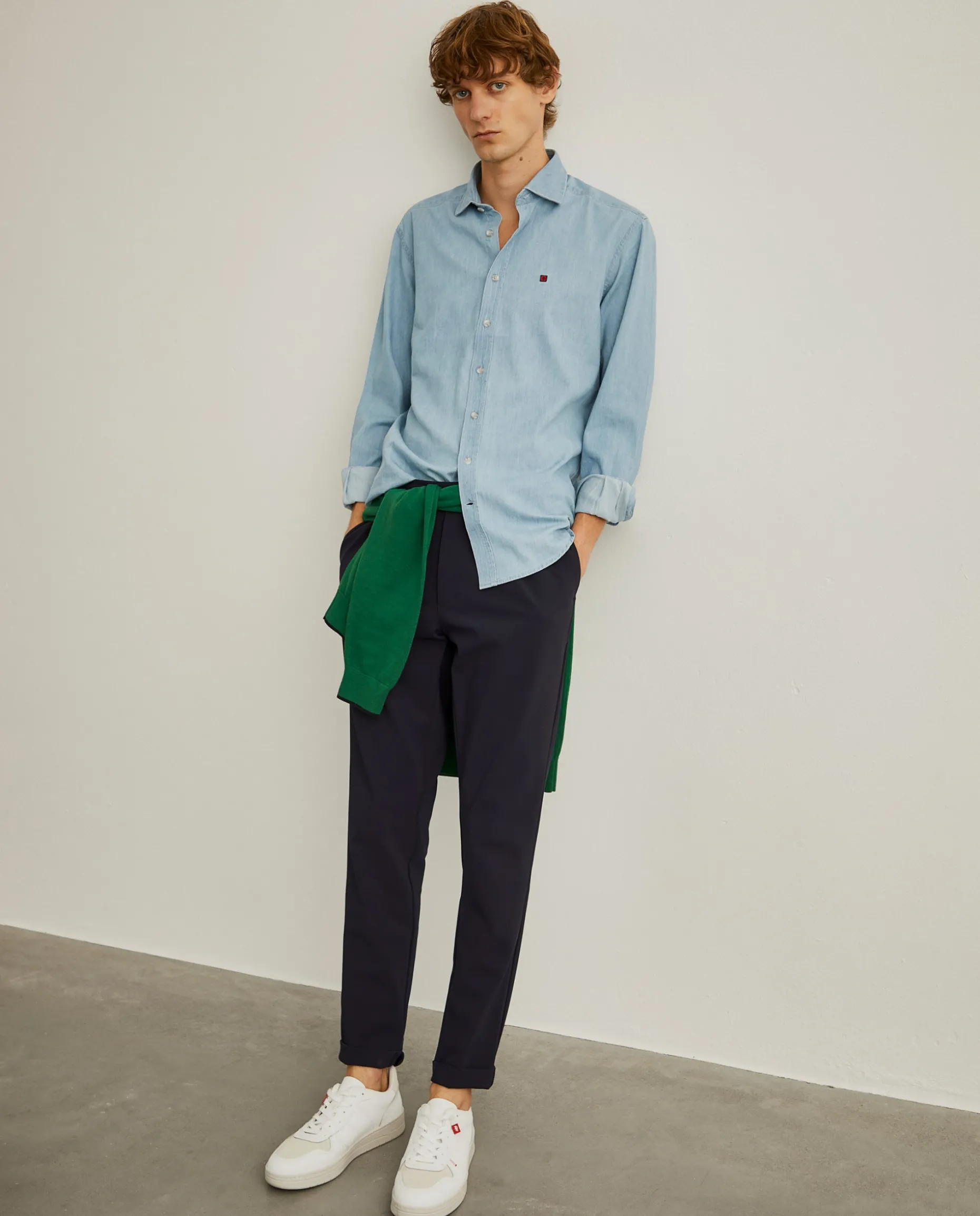 Camisa denim slim fit|LION OF PORCHES Sale
