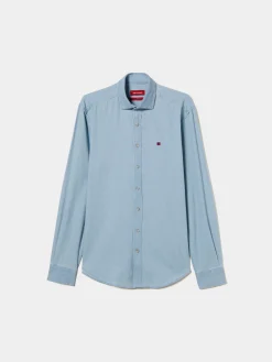 Camisa denim slim fit|LION OF PORCHES Sale
