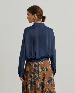 Camisa fluida acetinada|LION OF PORCHES Shop