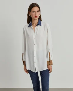 Camisa fluida tricolor|LION OF PORCHES Cheap