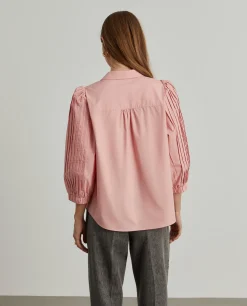 Camisa manga abalonada com nervuras|LION OF PORCHES Fashion
