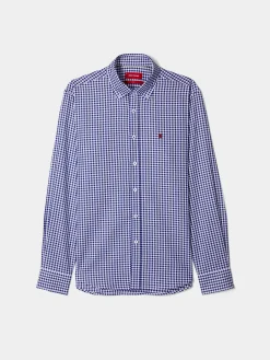 Camisa oxford aos quadrados slim fit|LION OF PORCHES Flash Sale