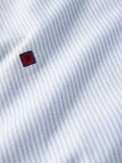 Camisa oxford regular fit com padrão de riscas|LION OF PORCHES Cheap