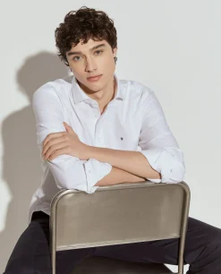 Camisa oxford slim fit|LION OF PORCHES Online