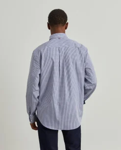 Camisa para homem regular fit de algodão com riscas|LION OF PORCHES Flash Sale
