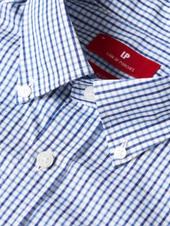 Camisa para homem regular fit de algodão com riscas|LION OF PORCHES Flash Sale