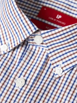 Camisa para homem regular fit de algodão com riscas|LION OF PORCHES Flash Sale