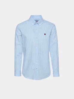 Camisa regular fit aos quadrados|LION OF PORCHES Store