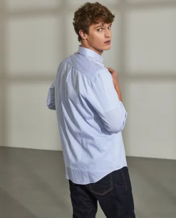 Camisa regular fit com padrão de riscas|LION OF PORCHES Clearance