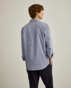 Camisa regular fit com padrão de quadrados|LION OF PORCHES Outlet