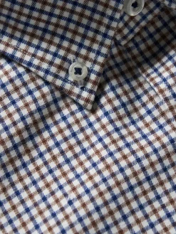 Camisa regular fit com padrão de quadrados|LION OF PORCHES Online