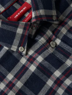 Camisa regular fit com padrão de xadrez|LION OF PORCHES Shop