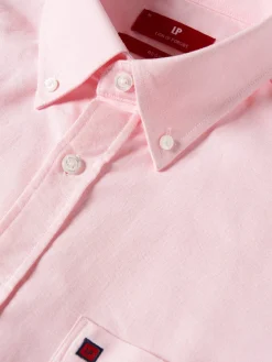 Camisa regular fit de algodão em cor lisa|LION OF PORCHES Store