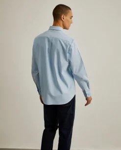 Camisa regular fit de algodão em cor lisa|LION OF PORCHES Clearance