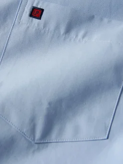 Camisa regular fit de algodão em cor lisa|LION OF PORCHES Online