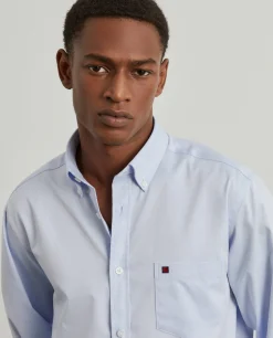 Camisa regular fit de algodão em cor lisa|LION OF PORCHES Discount