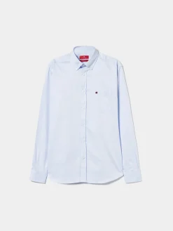 Camisa regular fit de algodão em cor lisa|LION OF PORCHES Discount