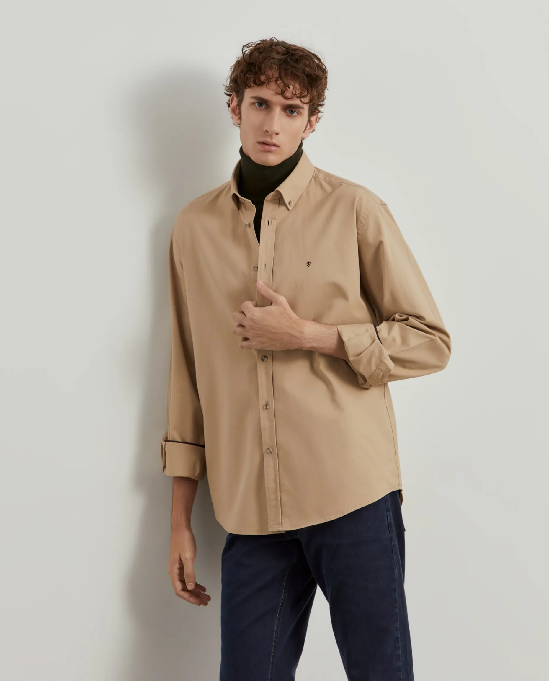 Camisa regular fit de algodão|LION OF PORCHES Best Sale