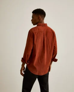 Camisa regular fit de bombazine|LION OF PORCHES Shop