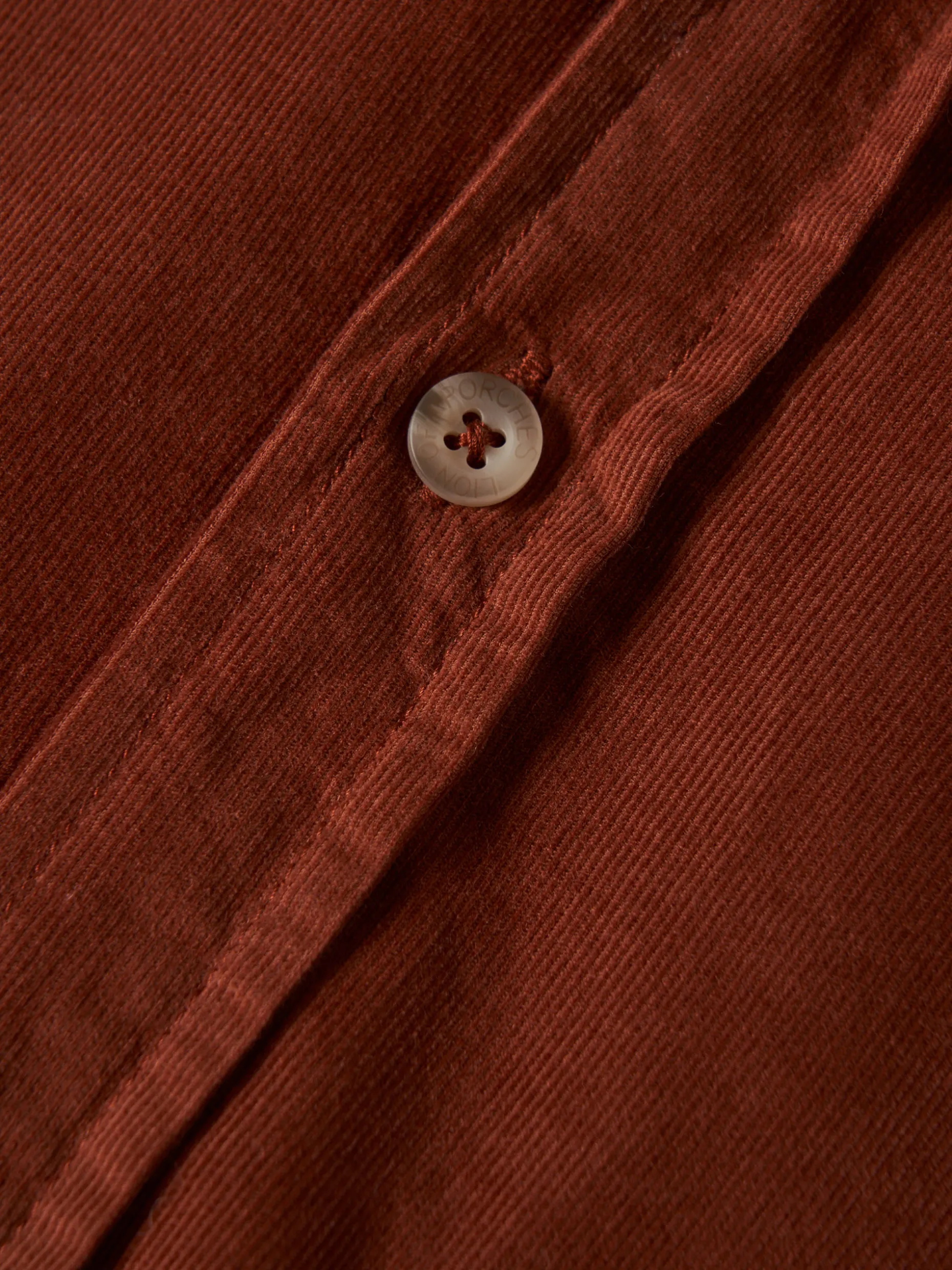 Camisa regular fit de bombazine|LION OF PORCHES Shop