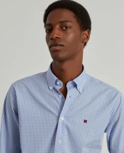Camisa regular fit quadrados|LION OF PORCHES Best Sale