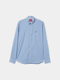 Camisa regular fit quadrados|LION OF PORCHES Best Sale