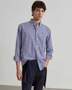 Camisa regular fit quadrados|LION OF PORCHES Store