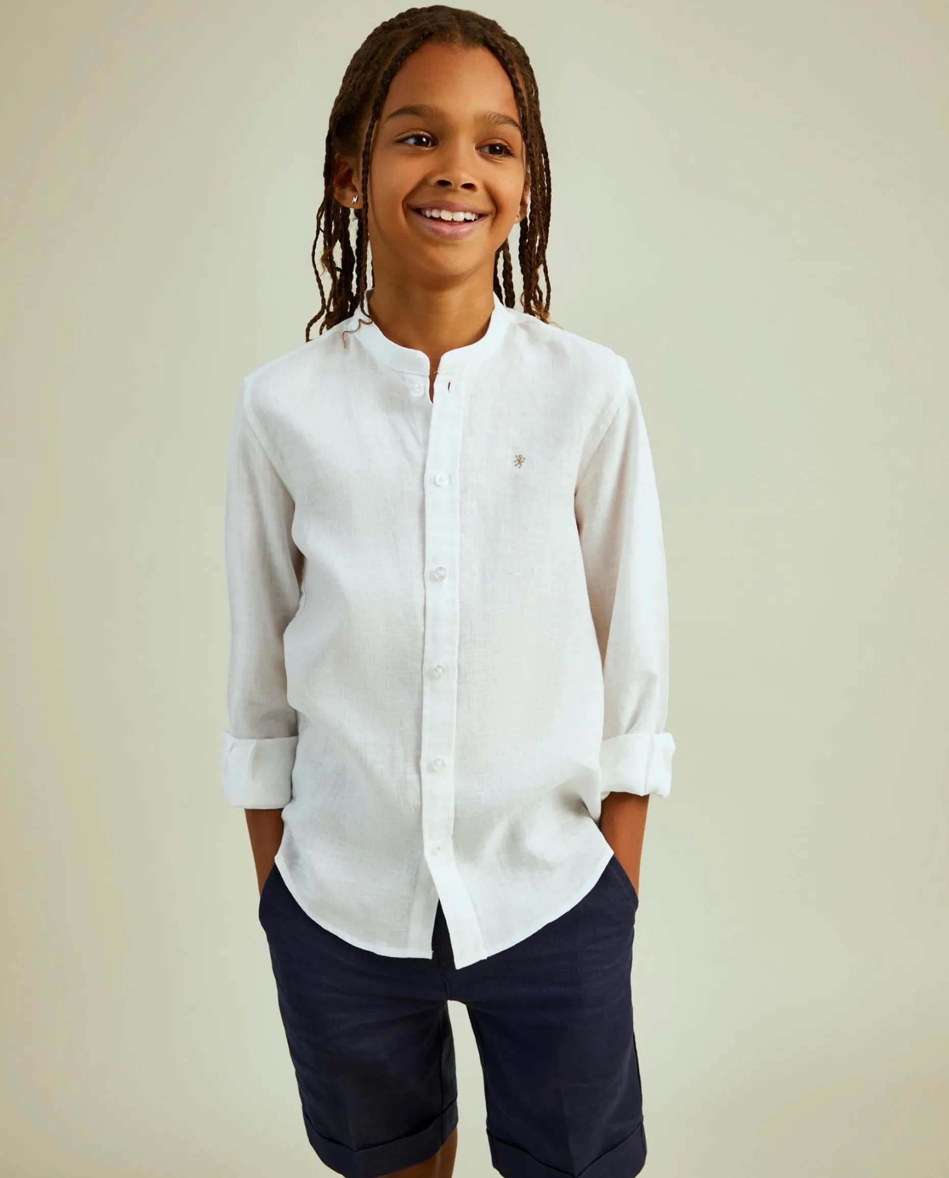 Camisa slim fit 100% linho|LION OF PORCHES Discount