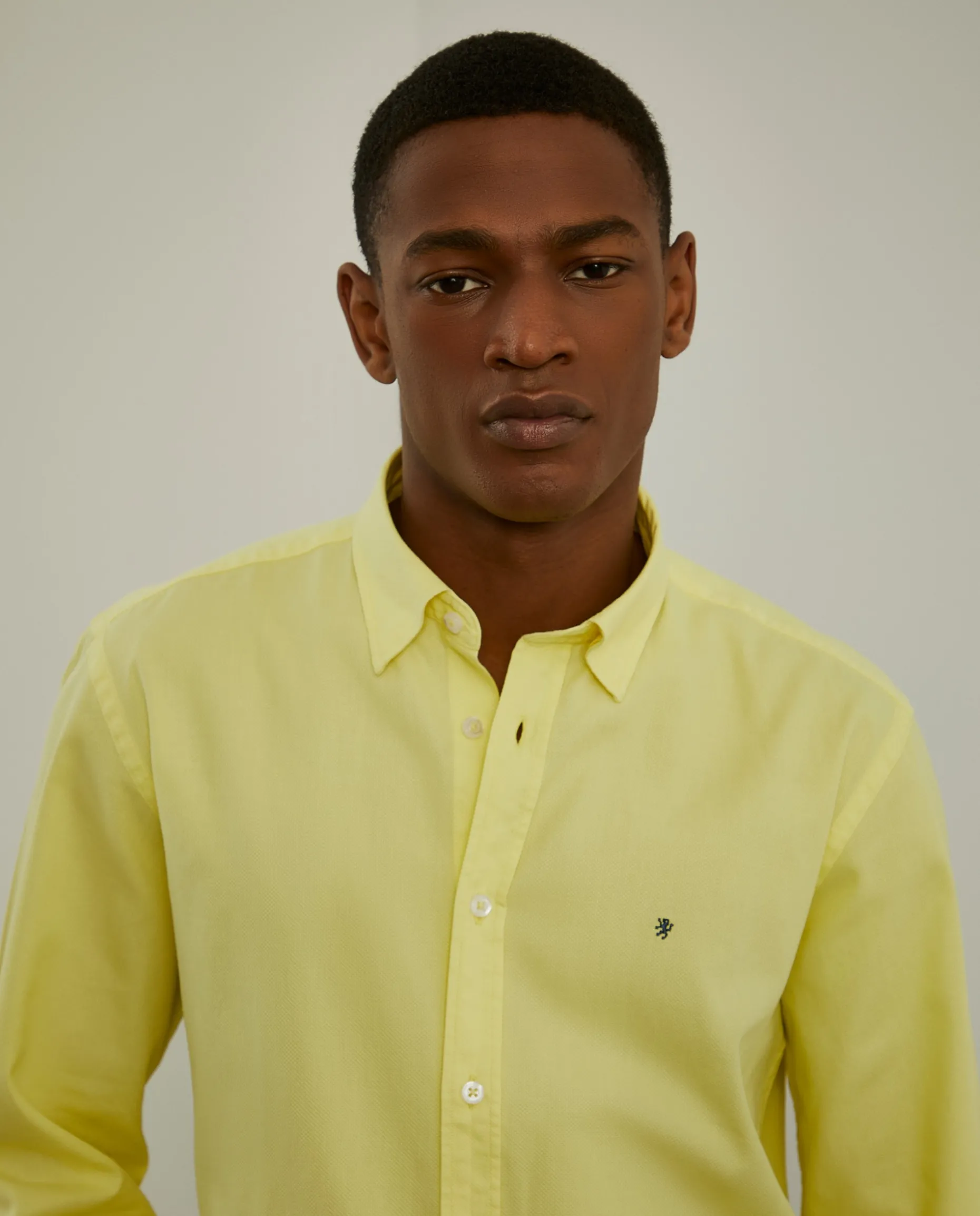 Camisa slim fit algodão garment dye|LION OF PORCHES Clearance