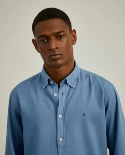 Camisa slim fit algodão garment dye|LION OF PORCHES Store