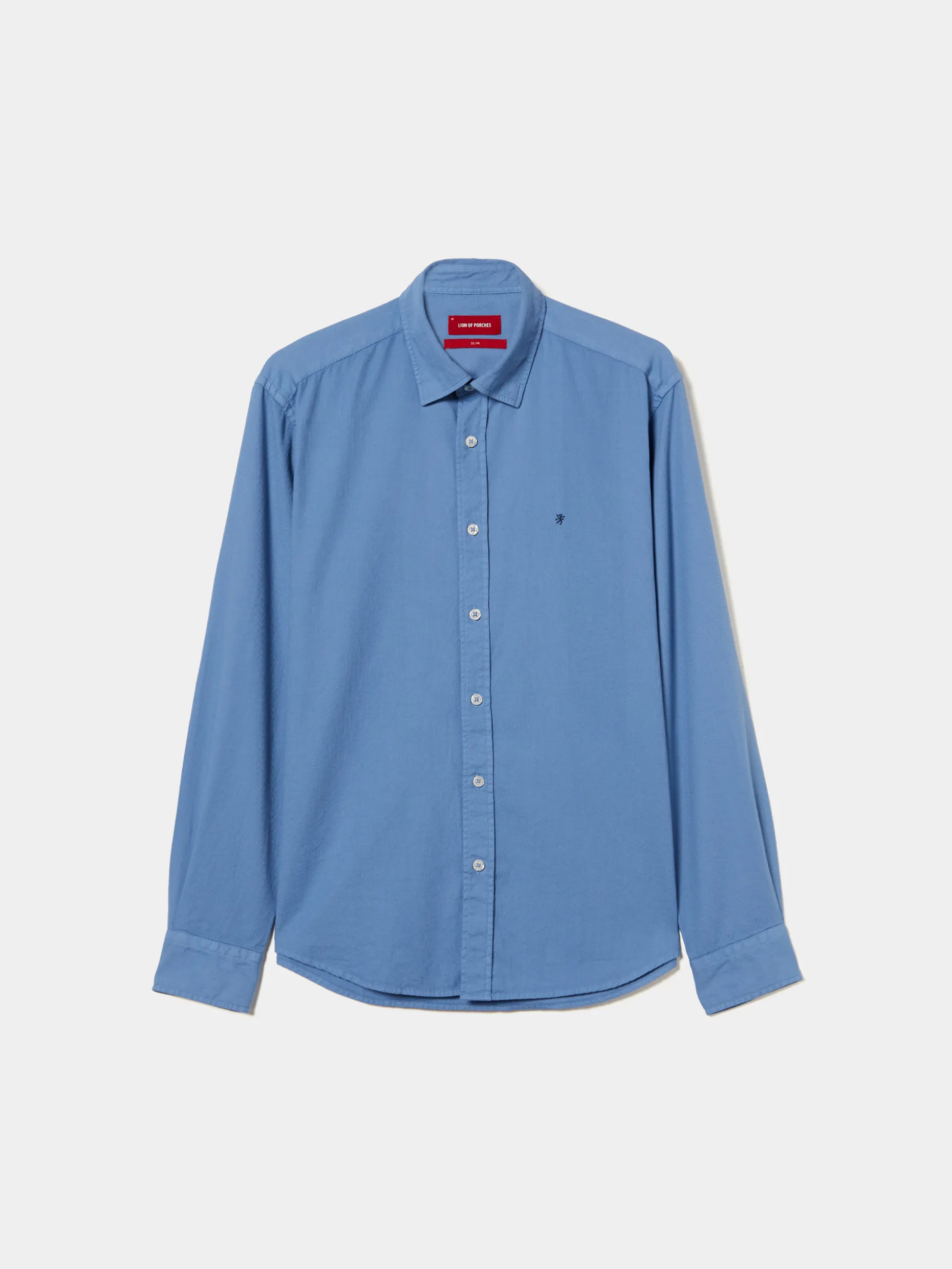 Camisa slim fit algodão garment dye|LION OF PORCHES Store