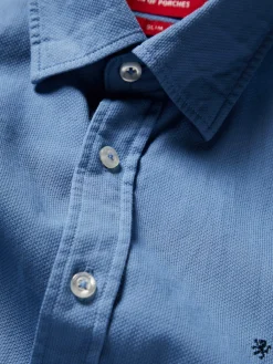 Camisa slim fit algodão garment dye|LION OF PORCHES Store
