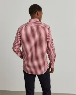 Camisa slim fit aos quadrados|LION OF PORCHES Clearance