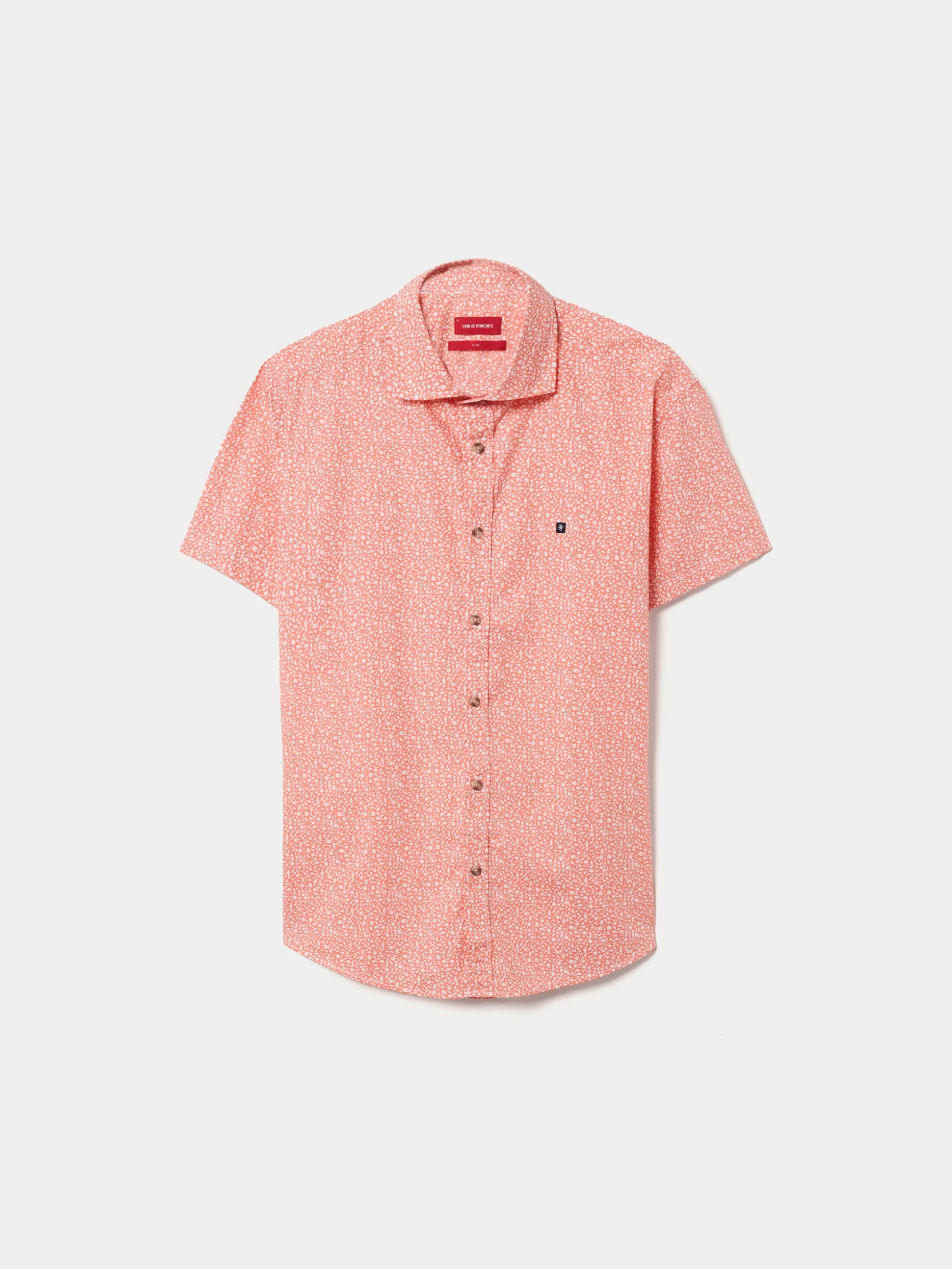 Camisa slim fit com flores|LION OF PORCHES Hot