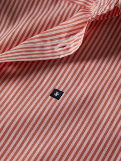Camisa slim fit com padrão de riscas|LION OF PORCHES Flash Sale