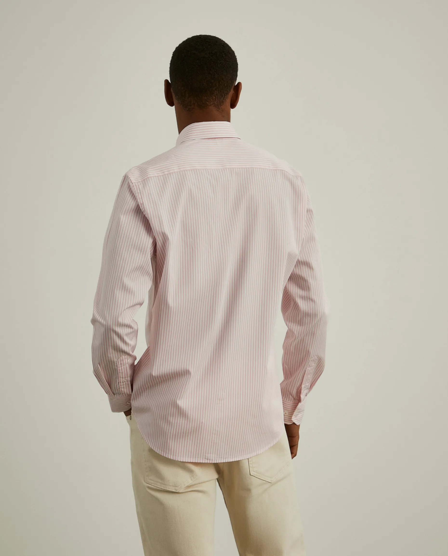 Camisa slim fit com padrão de riscas|LION OF PORCHES Cheap