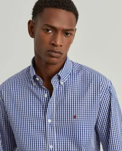 Camisa slim fit de algodão em cor lisa|LION OF PORCHES Best Sale