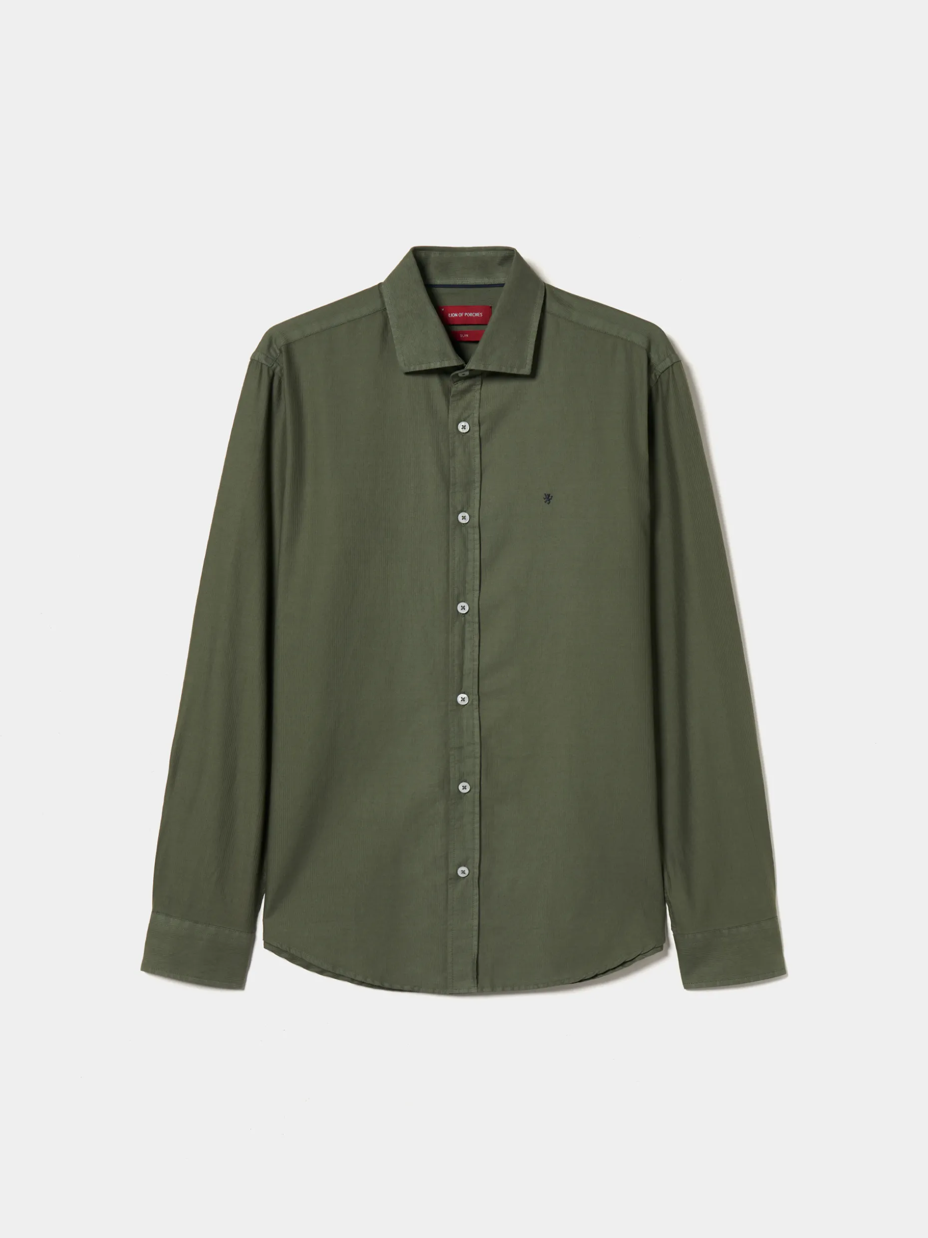 Camisa slim fit de algodão|LION OF PORCHES Shop