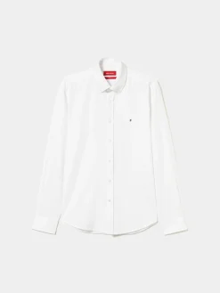 Camisa slim fit de algodão garment dye|LION OF PORCHES Outlet