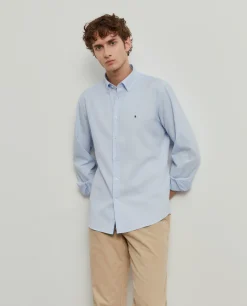 Camisa slim fit de algodão garment dye|LION OF PORCHES Cheap