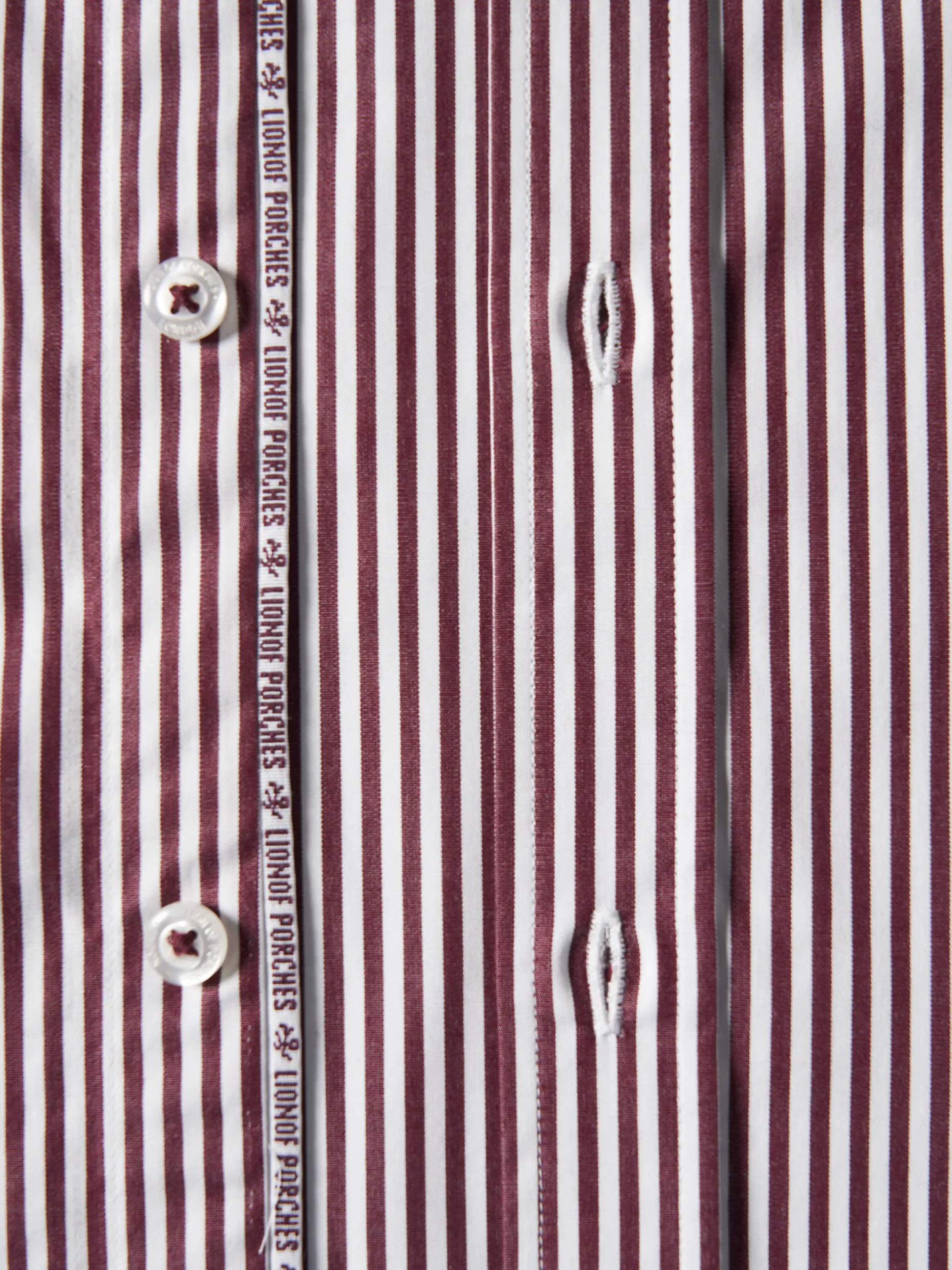 Camisa slim fit de algodão às riscas|LION OF PORCHES Best
