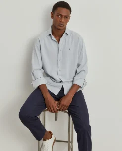 Camisa slim fit de bombazine|LION OF PORCHES Best
