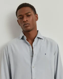 Camisa slim fit de bombazine|LION OF PORCHES Best