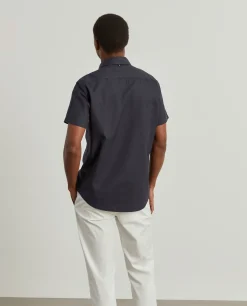 Camisa slim fit de manga curta|LION OF PORCHES Discount