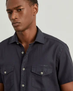 Camisa slim fit de manga curta|LION OF PORCHES Discount