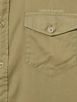 Camisa slim fit de manga curta|LION OF PORCHES Clearance
