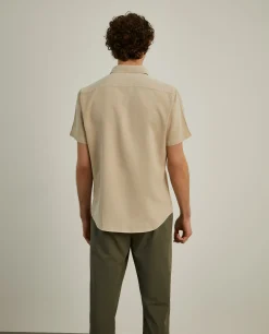 Camisa slim fit de manga curta|LION OF PORCHES Online
