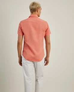 Camisa slim fit de manga curta|LION OF PORCHES Discount